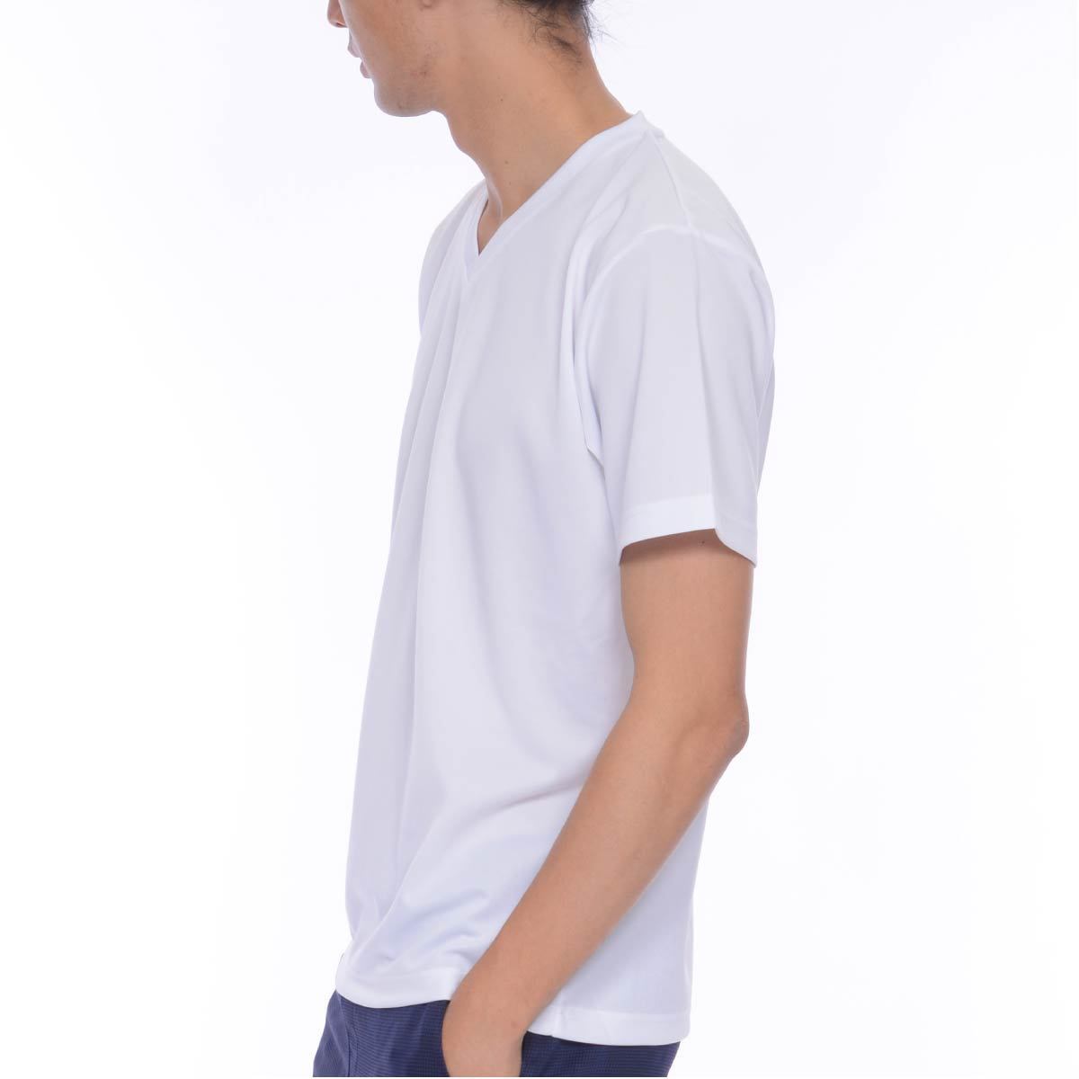 4.4オンス ドライ Vネック Tシャツ | ビッグサイズ | 1枚 | 00337-AVT | ホワイト