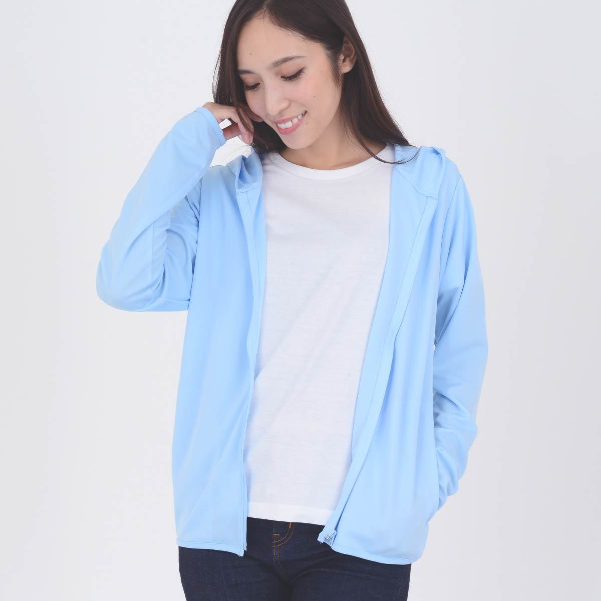 ドライジップパーカー | メンズ | 1枚 | 00338-AMZ | ライトブルー