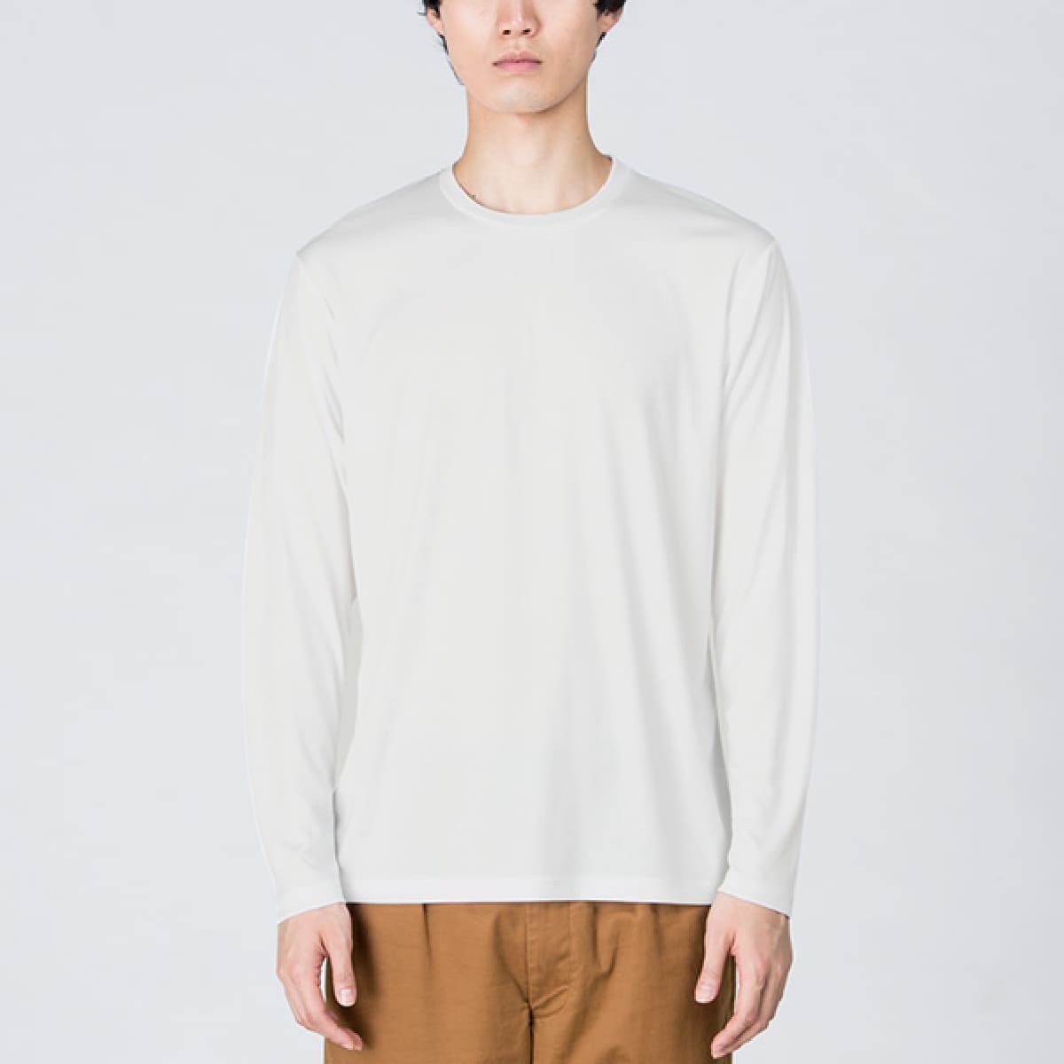 3.5オンス インターロックドライ長袖Tシャツ | ビッグサイズ | 1枚 | 00352-AIL | ホワイト