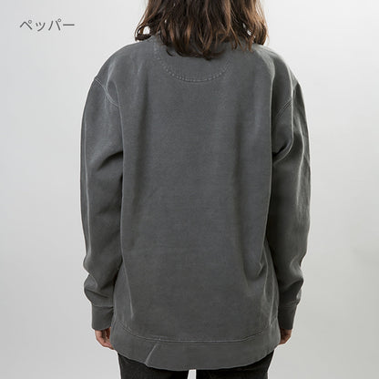 9.5 oz ガーメントダイ クルーネック スウェットシャツ | メンズ | 1枚 | 1566 | クリムゾン