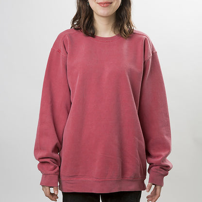 9.5 oz ガーメントダイ クルーネック スウェットシャツ | メンズ | 1枚 | 1566 | クリムゾン