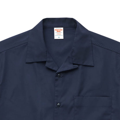 T／C オープンカラー シャツ | ビッグサイズ | 1枚 | 1759-01 | ダークネイビー