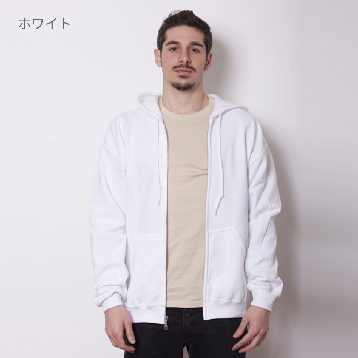 8.0 oz ヘビーブレンドZIPパーカー | メンズ | 1枚 | 18600 | ブラック