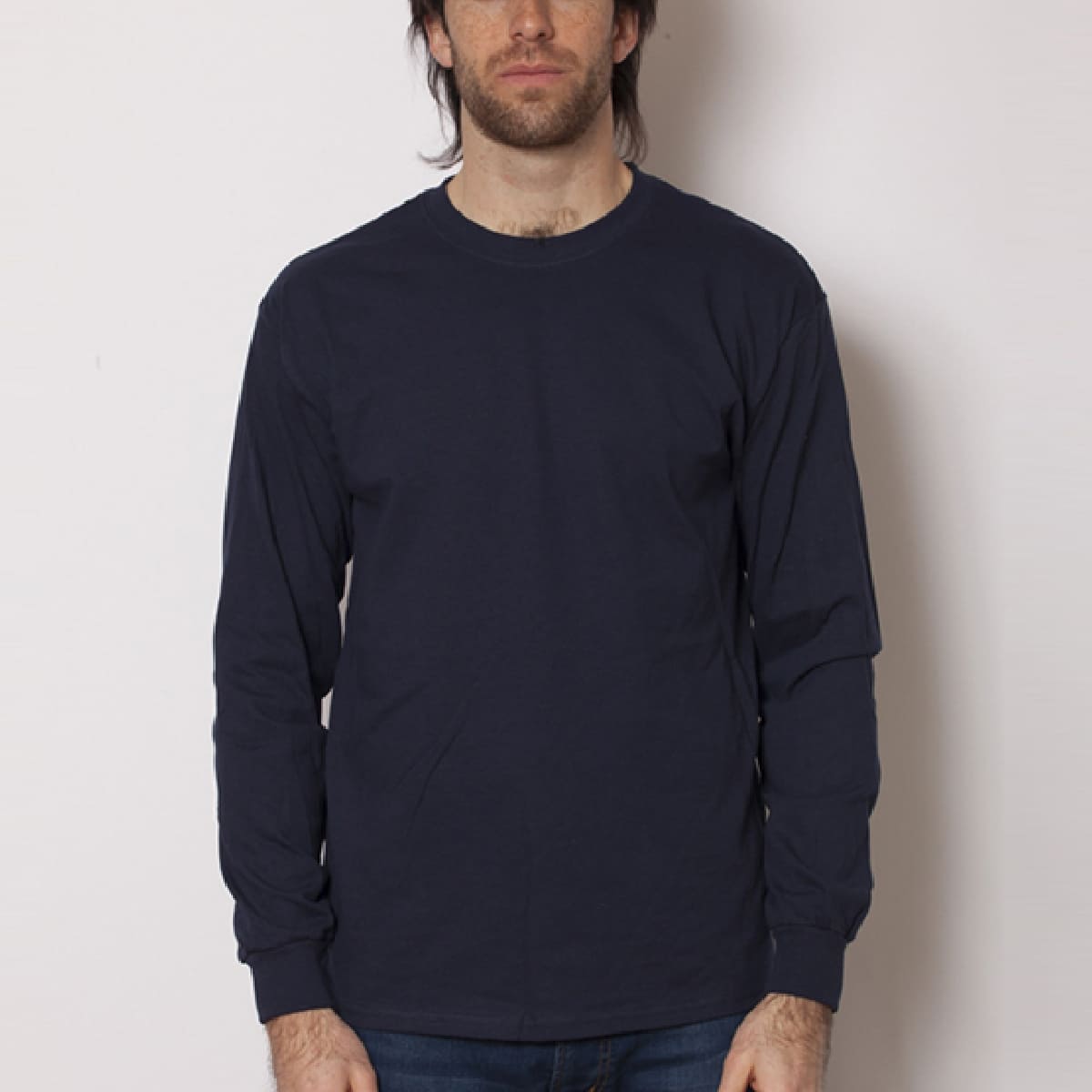 6.0オンス ウルトラコットン 長袖Tシャツ（アメリカンフィット） | メンズ | 1枚 | 2400 | ダークチョコレート
