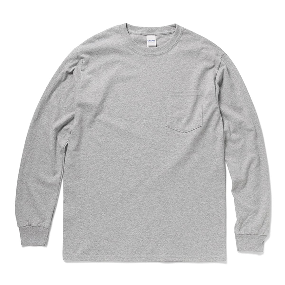 6.0 oz ウルトラコットンロングスリーブポケットTシャツ | ビッグサイズ | 1枚 | 2410 | ブラック