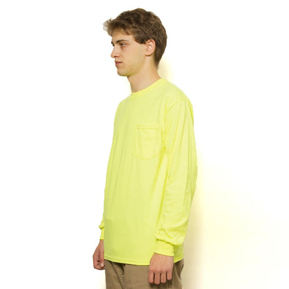 6.0 oz ウルトラコットンロングスリーブポケットTシャツ | メンズ | 1枚 | 2410 | スポーツグレー