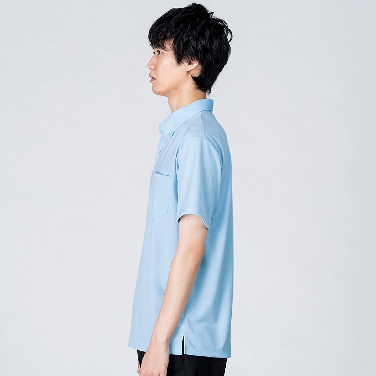 ドライボタンダウンポロシャツ | メンズ | 1枚 | 00331-ABP | ミントブルー