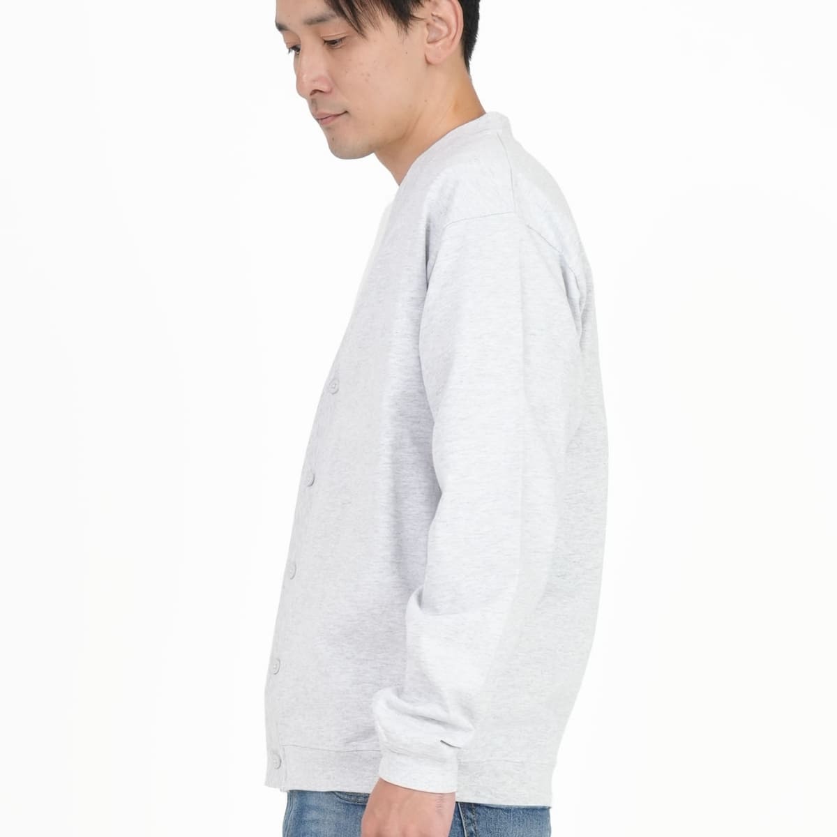 10.0オンス コットン ジャージー ルーズフィット カーディガン | メンズ | 1枚 | 4488-01 | ネイビー