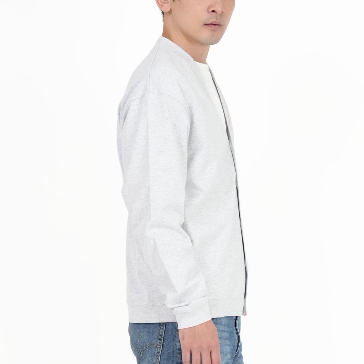 10.0オンス コットン ジャージー ルーズフィット カーディガン | メンズ | 1枚 | 4488-01 | ネイビー