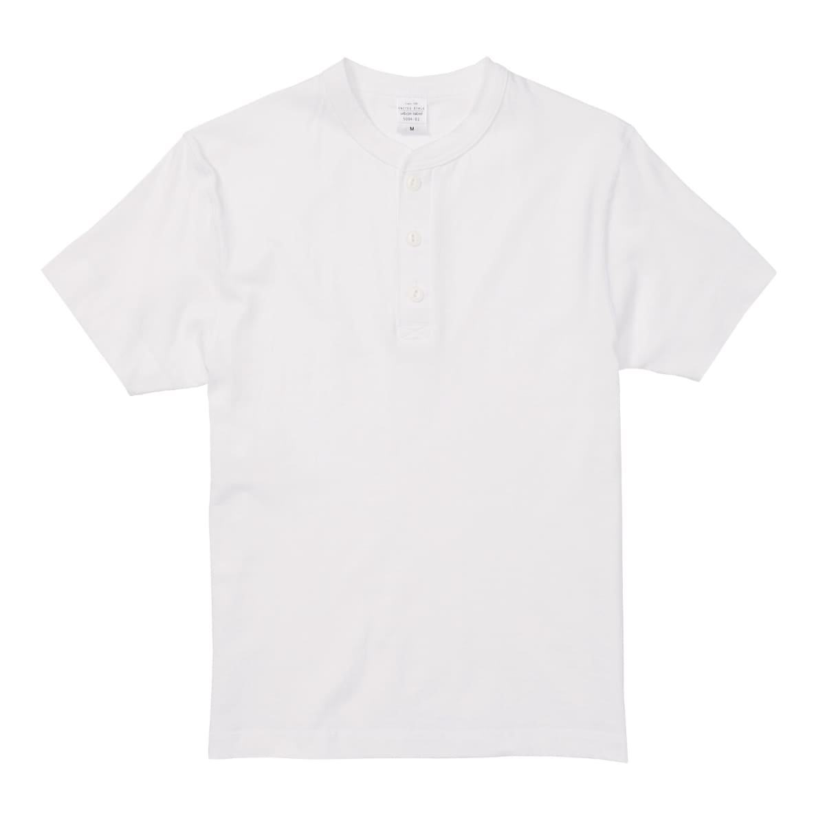 5.6オンス　ヘンリーネック　Tシャツ | メンズ | 1枚 | 5004-01 | ホワイト