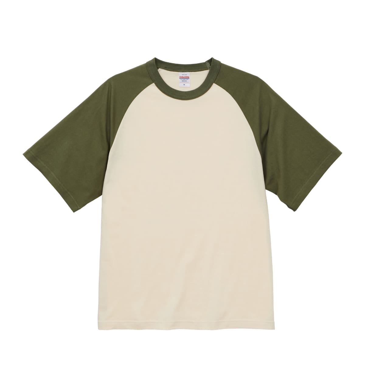 5.6オンス ラグラン Tシャツ | メンズ | 1枚 | 5041-01 | ヴィンテージナチュラル/ダークキャメル