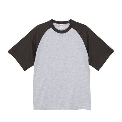 5.6オンス ラグラン Tシャツ | メンズ | 1枚 | 5041-01 | アッシュ/ビリヤードグリーン