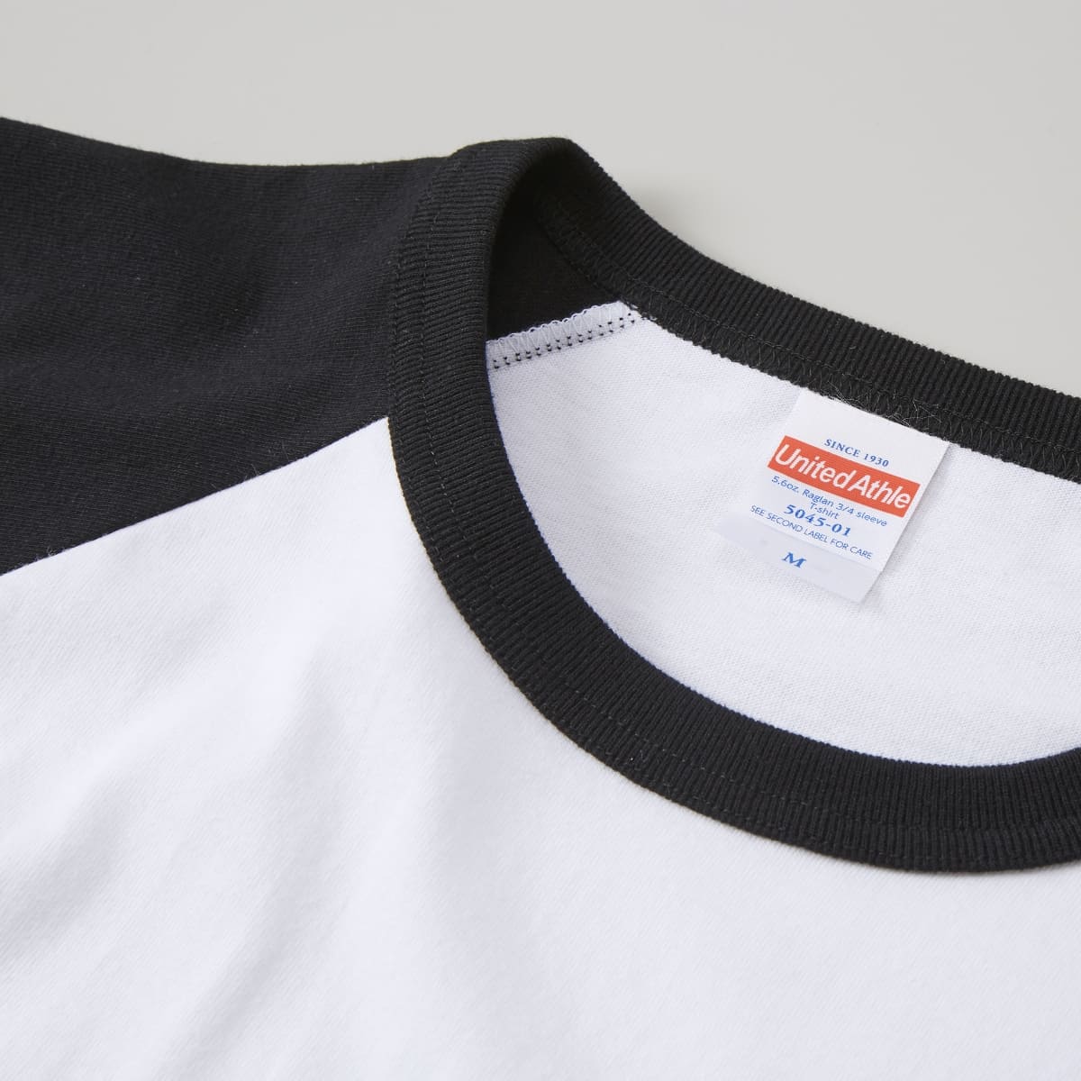 5.6オンス ラグラン3/4スリーブ Tシャツ | メンズ | 1枚 | 5045-01 | ホワイト