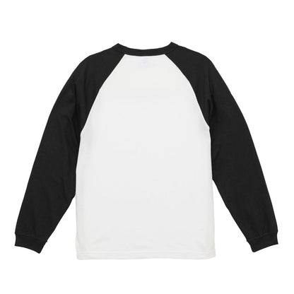 5.6オンス ラグラン ロングスリーブ Tシャツ（1.6インチリブ） | メンズ | 1枚 | 5048-01 | ホワイト/ネイビー