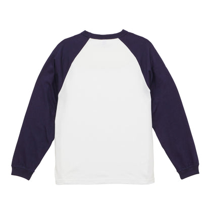 5.6オンス ラグラン ロングスリーブ Tシャツ（1.6インチリブ） | メンズ | 1枚 | 5048-01 | ホワイト/アイビーグリーン