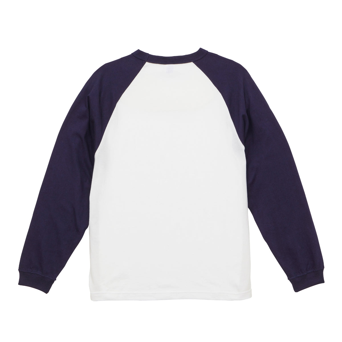 5.6オンス ラグラン ロングスリーブ Tシャツ（1.6インチリブ） | メンズ | 1枚 | 5048-01 | ホワイト/ブラック