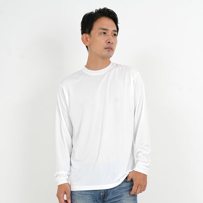 4.7オンス ドライシルキータッチ ロングスリーブ Tシャツ (ローブリード) | メンズ | 1枚 | 5089-01 | ホワイト