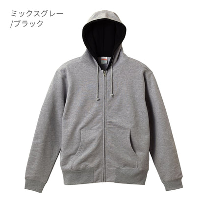 10.0オンス スウェット フルジップ パーカ(パイル) | メンズ | 1枚 | 5213-01 | ブラック/レッド