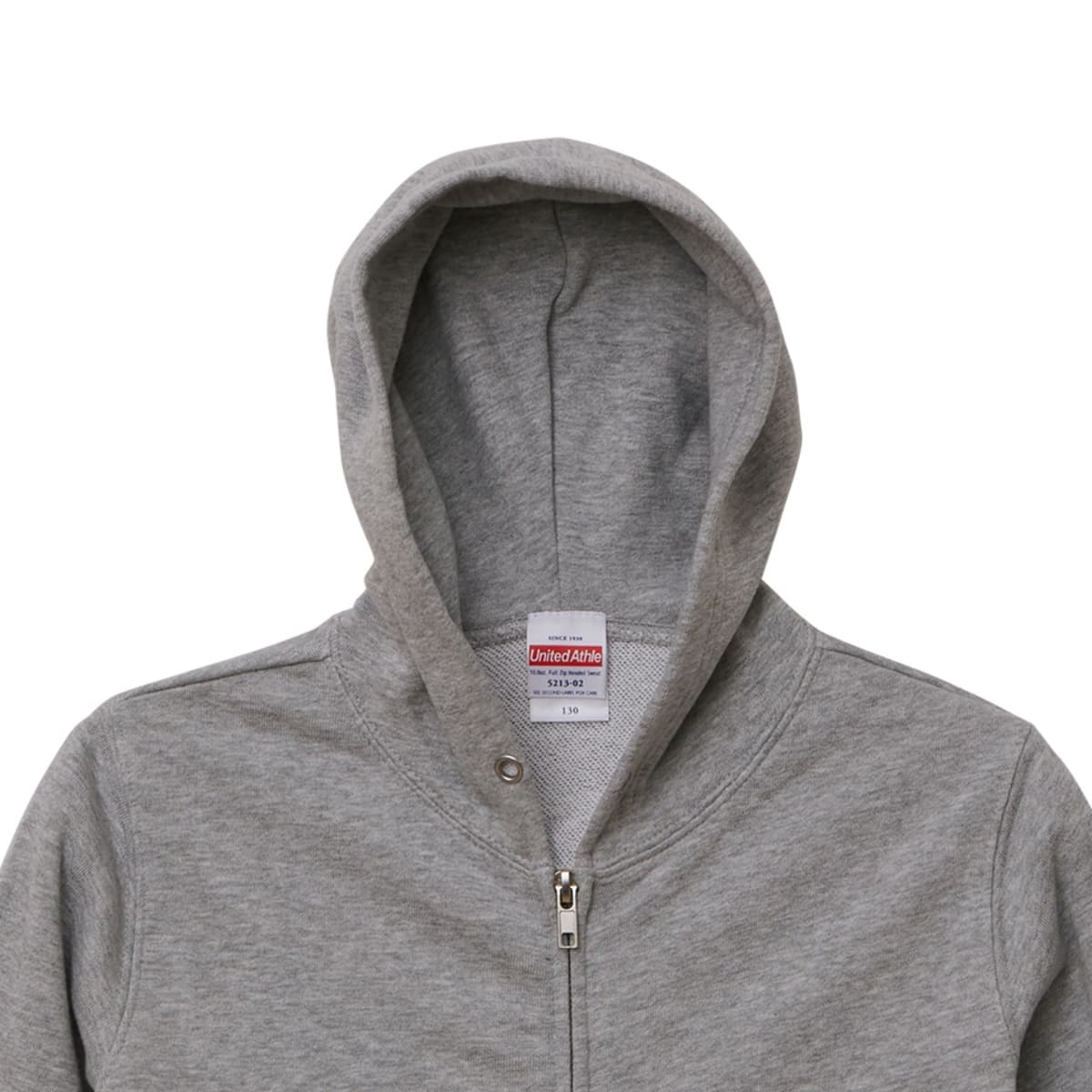 10.0オンス スウェット フルジップ パーカ(パイル) | キッズ | 1枚 | 5213-02 | ミックスグレー