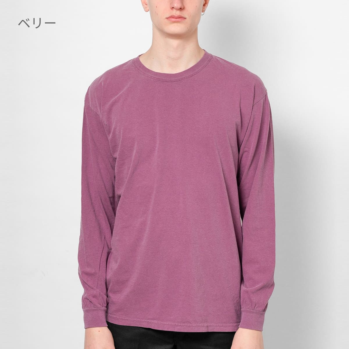 6.1オンス ヘビーウェイト 長袖Tシャツ | メンズ | 1枚 | 6014 | クリムゾン