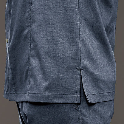 長袖シャツ(ユニセックス)［7041シリーズ］ | ユニフォーム | 1枚 | 7045 | カーキ