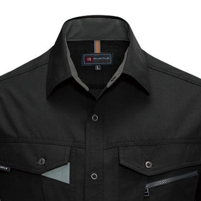 長袖シャツ［7061シリーズ］ | ユニフォーム | 1枚 | 7063 | ブラック