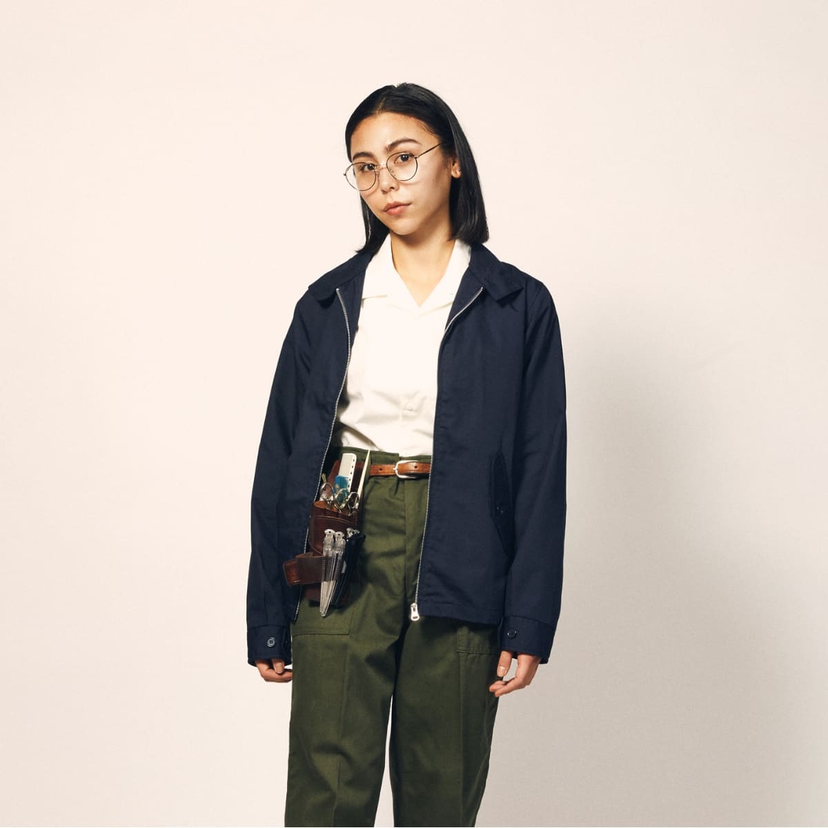 T/C スウィングトップ（裏地付） | ビッグサイズ | 1枚 | 7078-01 | ネイビー