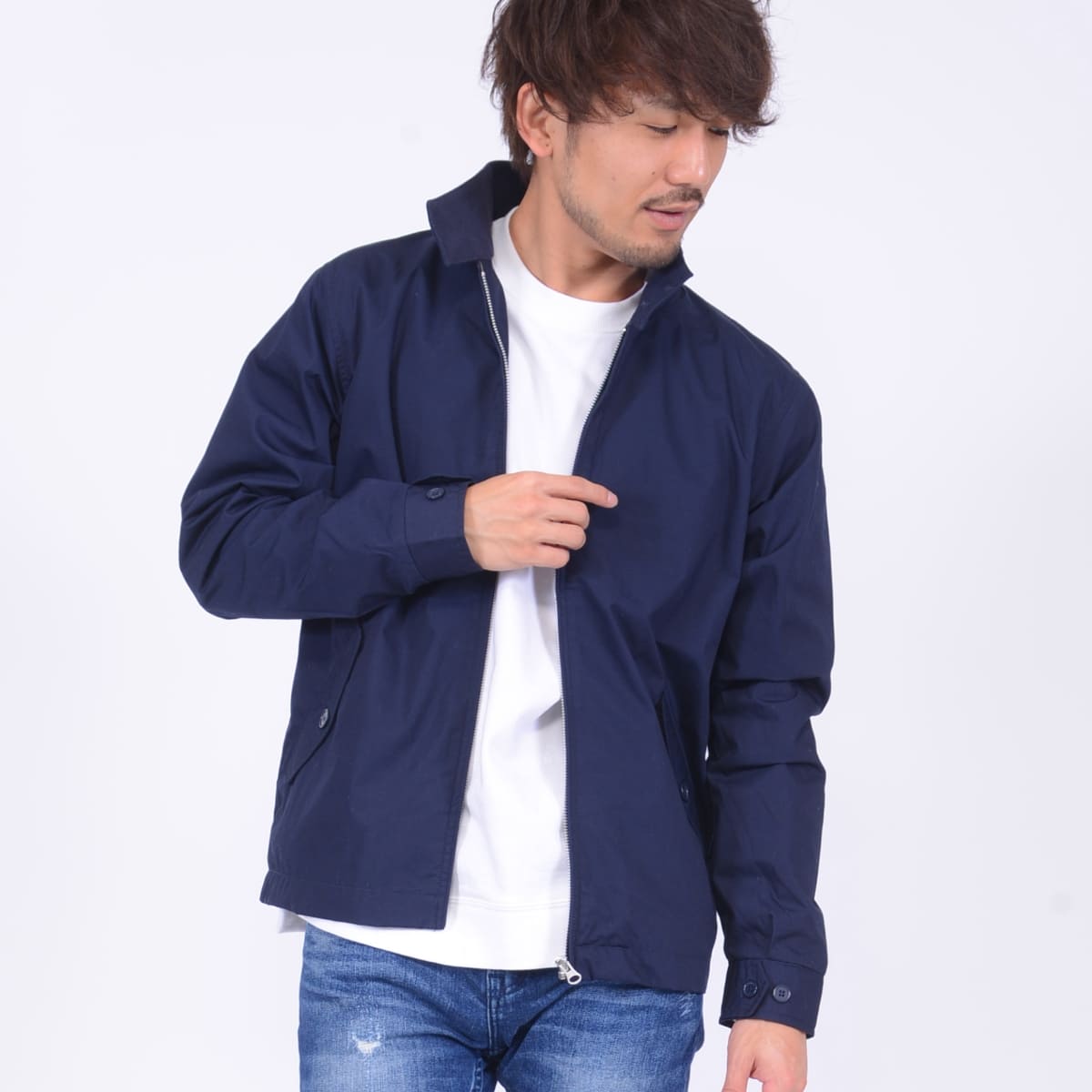 T/C スウィングトップ（裏地付） | メンズ | 1枚 | 7078-01 | ネイビー