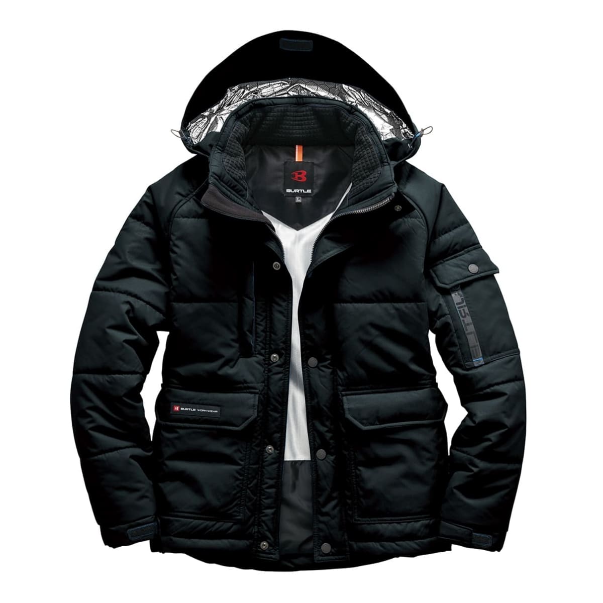 防寒ジャケット（大型フード付き）（ユニセックス）［7510シリーズ］ | 作業着 | 1枚 | 7510 | ネイビー