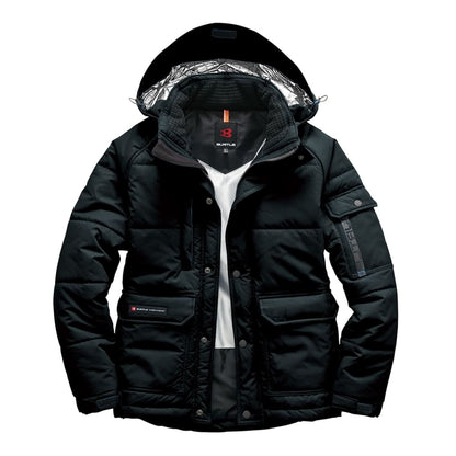 防寒ジャケット（大型フード付き）（ユニセックス）［7510シリーズ］ | 作業着 | 1枚 | 7510 | ネイビー