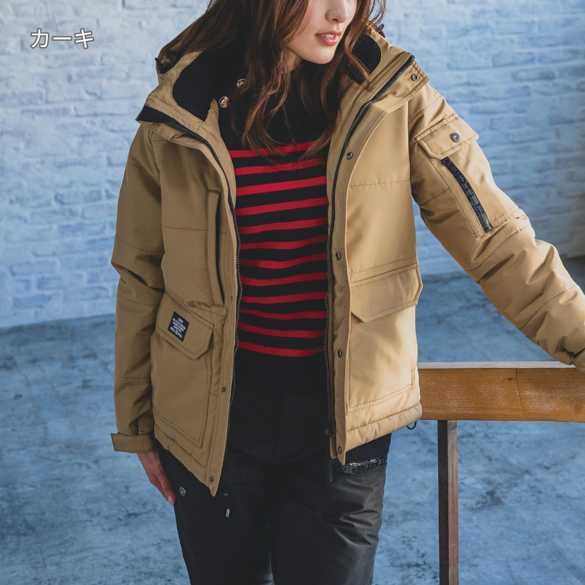 防寒ジャケット（大型フード付き）（ユニセックス）［7510シリーズ］ | 作業着 | 1枚 | 7510 | ネイビー