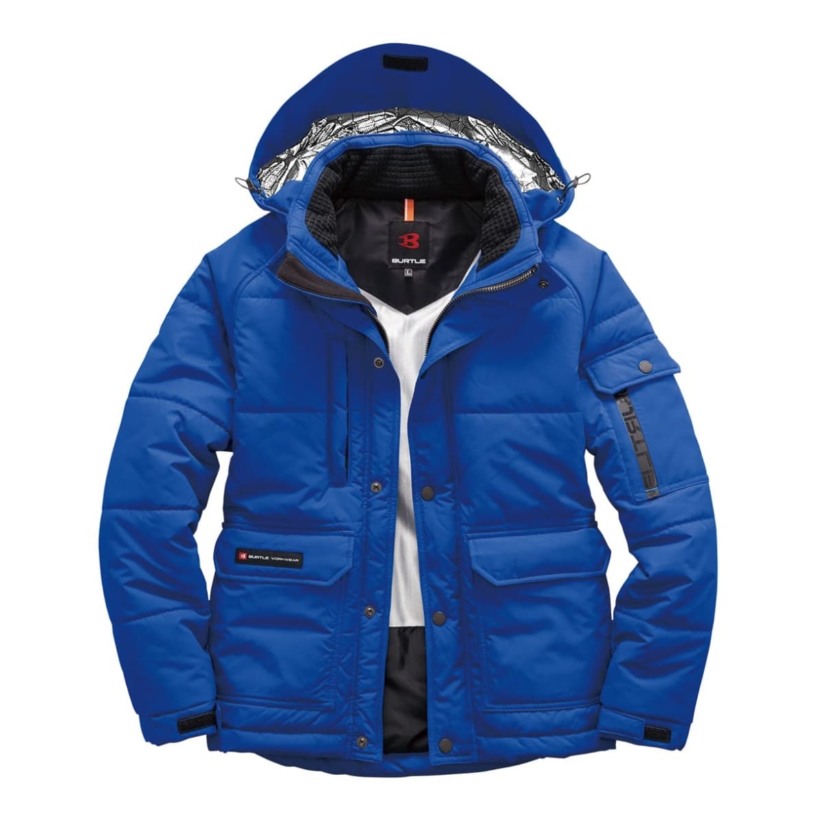 防寒ジャケット（大型フード付き）（ユニセックス）［7510シリーズ］ | 作業着 | 1枚 | 7510 | サーフブルー