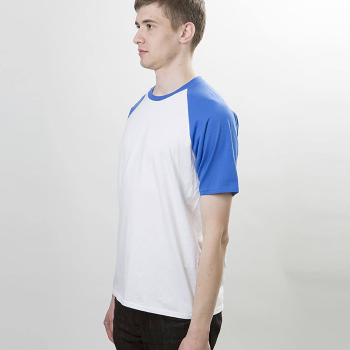 5.3オンス アダルトラグランＴシャツ | ビッグサイズ | 1枚 | 76500 | ブラック/ホワイト