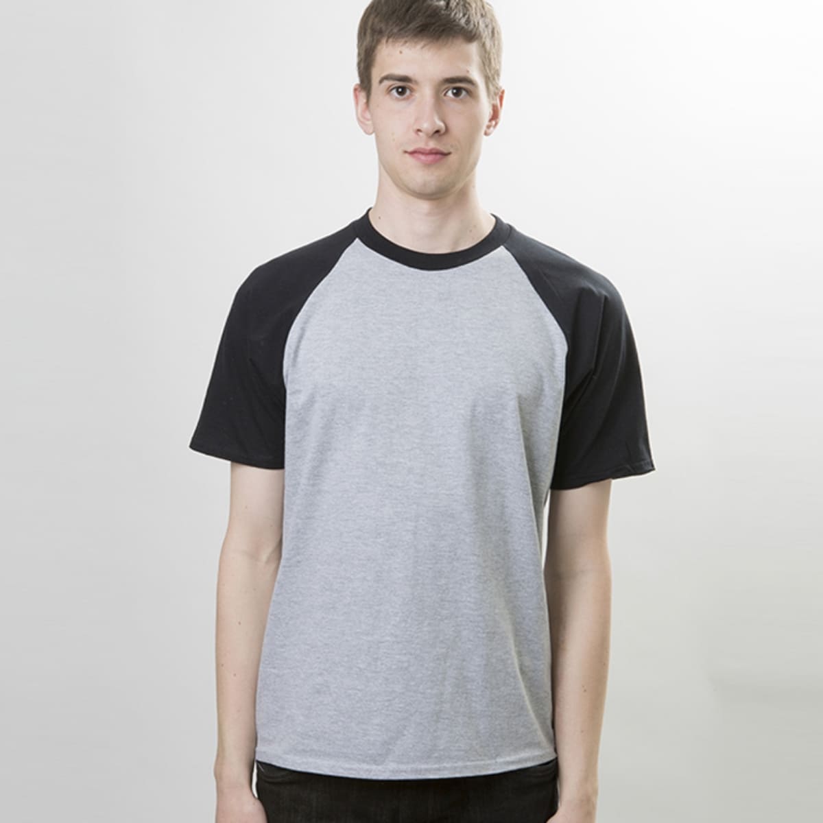 5.3オンス アダルトラグランＴシャツ | ビッグサイズ | 1枚 | 76500 | ブラック/ホワイト