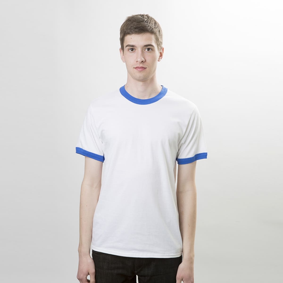 5.3オンス アダルトリンガーＴシャツ | ビッグサイズ | 1枚 | 76600 | ホワイト/レッド