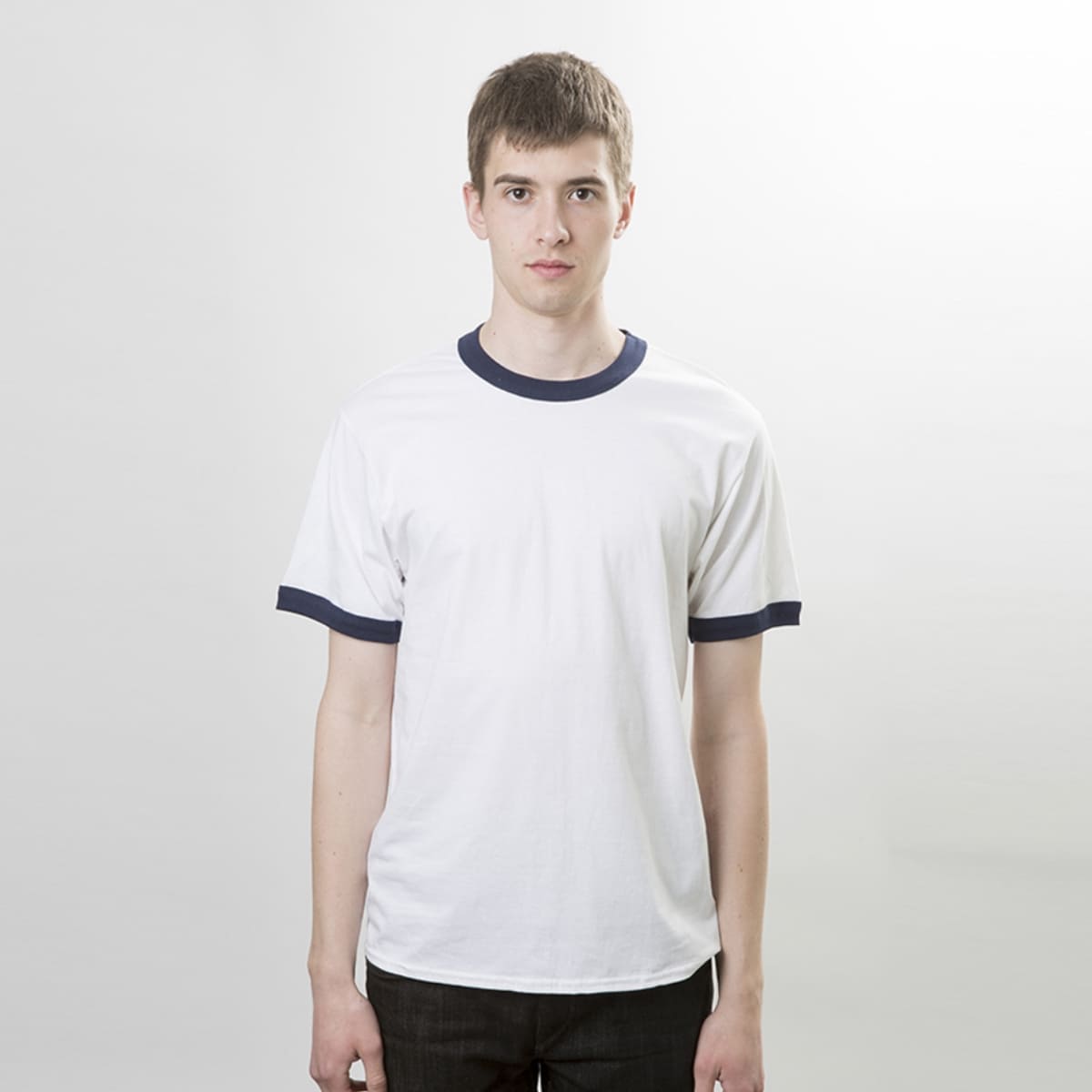 5.3オンス アダルトリンガーＴシャツ | ビッグサイズ | 1枚 | 76600 | ホワイト/レッド