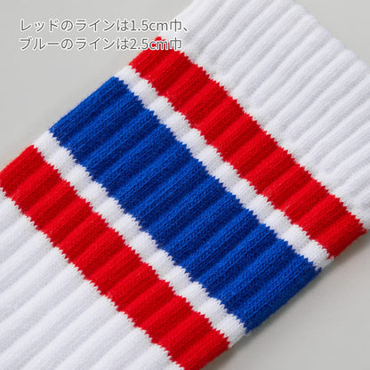 クルーソックス | ノベルティ(小物) | 1枚 | 9240-01 | ホワイト/ブルー/オレンジ