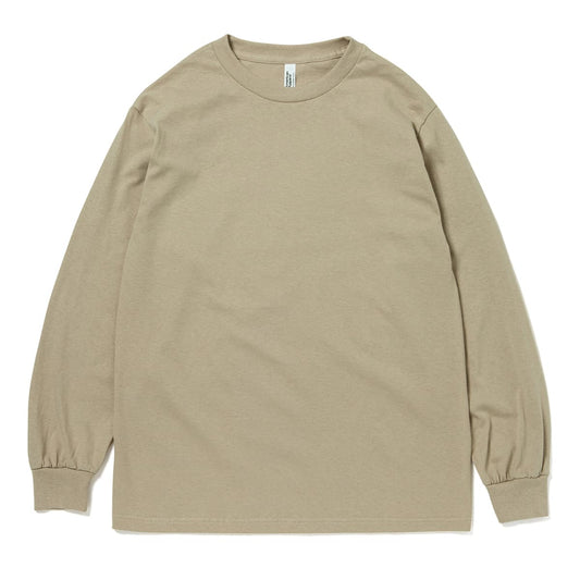 6.0oz ユニセックス ロングスリーブ Tシャツ | メンズ | 1枚 | 1304 | サンド
