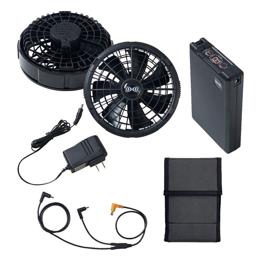 空調服スターターキット14.4V | ユニフォーム | 1枚 | SK23021 | ブラック