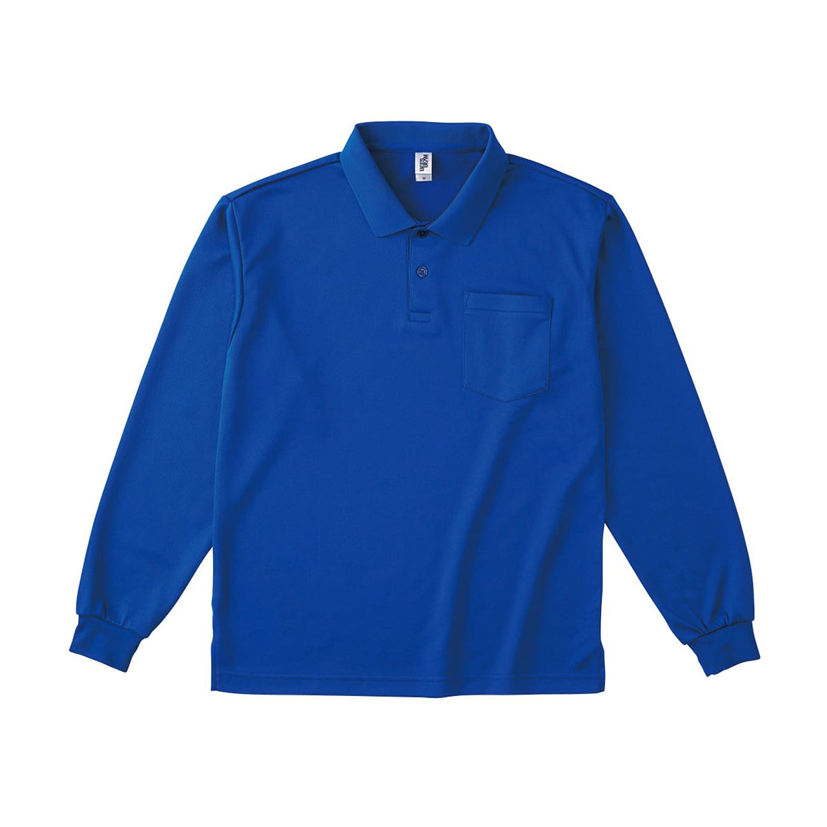 ポケット付き 長袖アクティブ ポロシャツ | ビッグサイズ | 1枚 | APL-269 | ロイヤルブルー