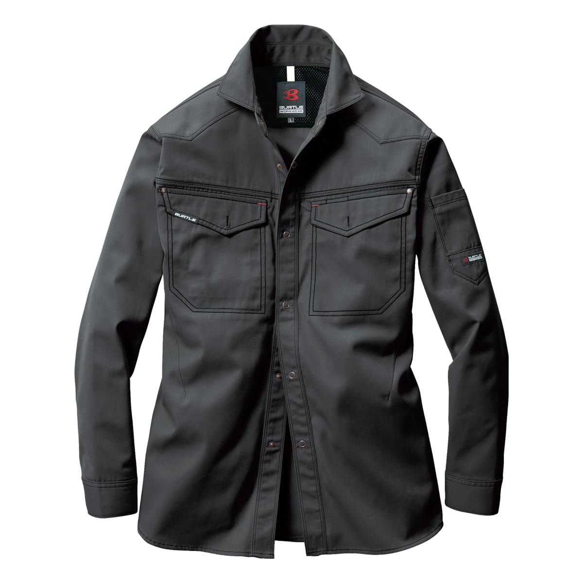 長袖シャツ［1101シリーズ］ | ユニフォーム | 1枚 | 1103 | ストームグレー