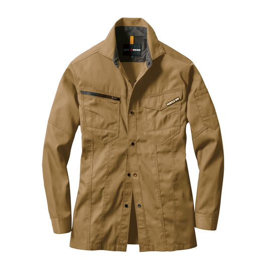 長袖シャツ(ユニセックス)［1711シリーズ］ | ユニフォーム | 1枚 | 1715 | カーキ