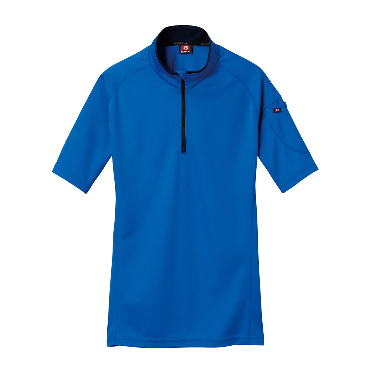 半袖ジップシャツ（ユニセックス） | ユニフォーム | 1枚 | 415 | サーフブルー