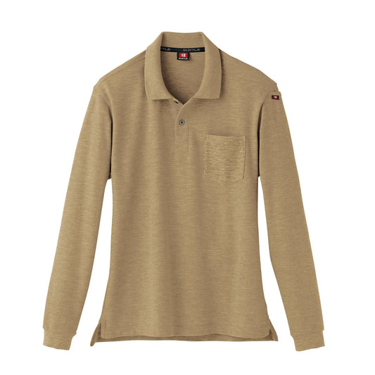 長袖ポロシャツ（ユニセックス） | ユニフォーム | 1枚 | 505 | キャメル