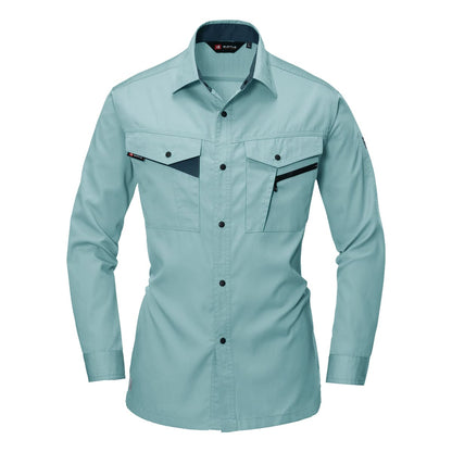長袖シャツ［6021シリーズ］ | ユニフォーム | 1枚 | 6023 | アースグリーン