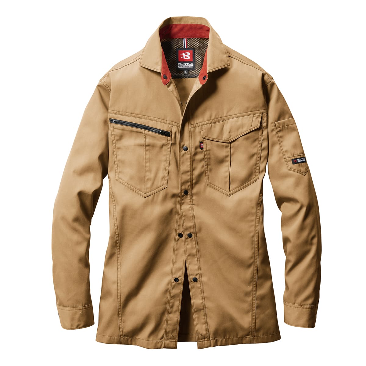 長袖シャツ［6081シリーズ］ | ユニフォーム | 1枚 | 6083 | キャメル