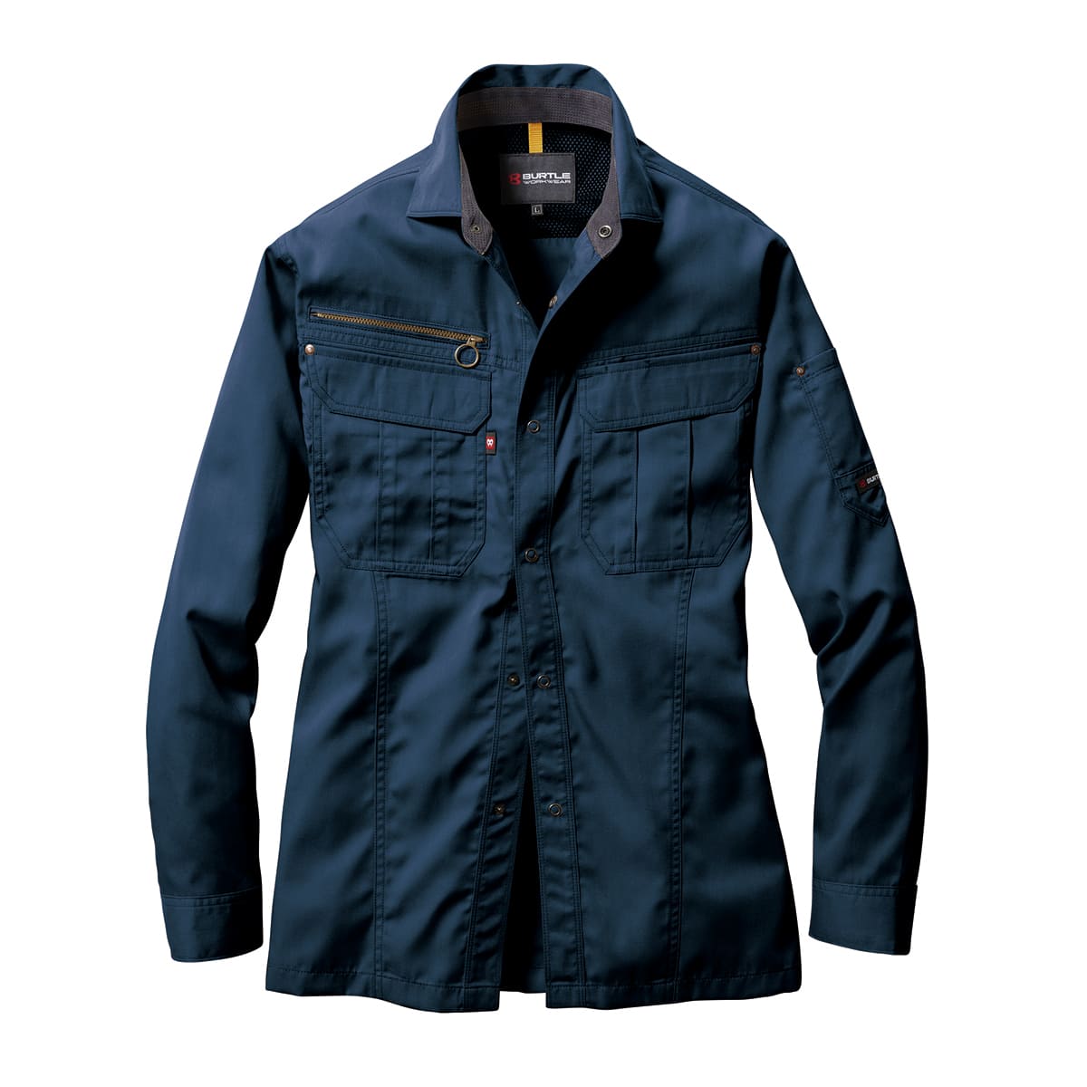 長袖シャツ(ユニセックス)［6101シリーズ］ | ユニフォーム | 1枚 | 6103 | ネイビー