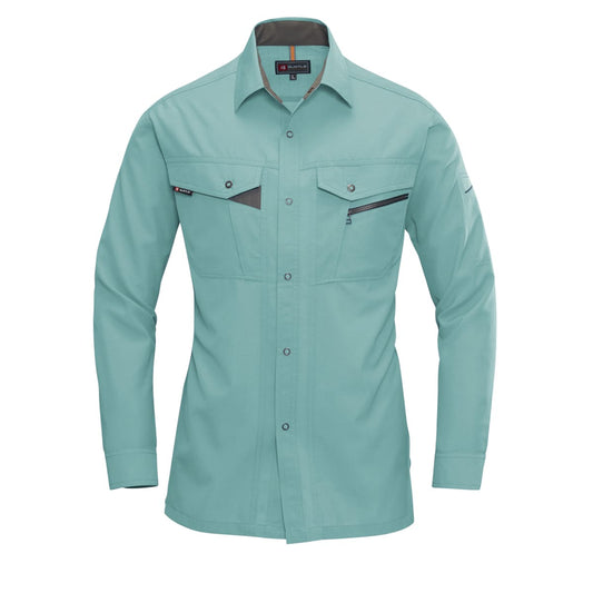 長袖シャツ［7061シリーズ］ | ユニフォーム | 1枚 | 7063 | アースグリーン