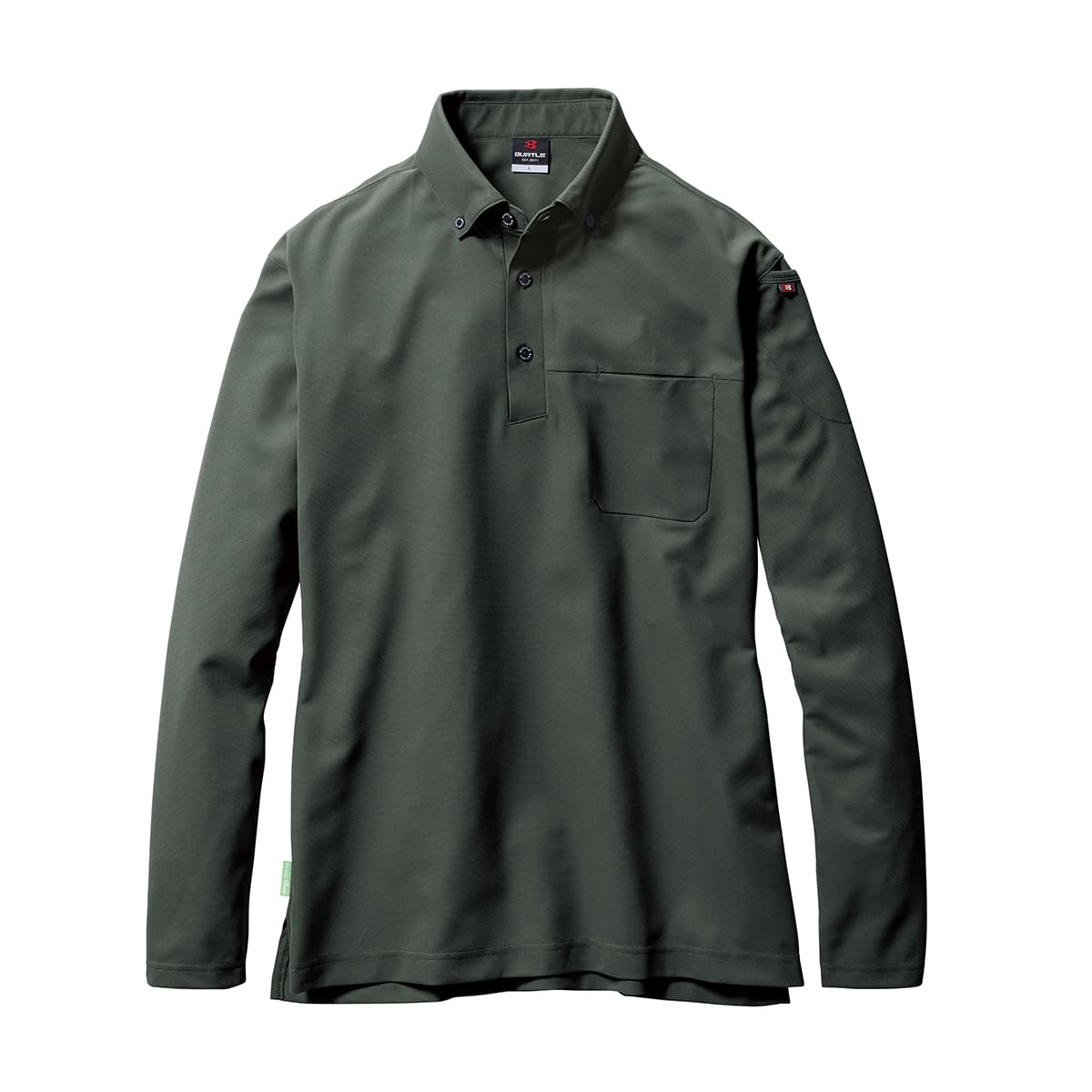 長袖BDシャツ(ユニセックス) | ユニフォーム | 1枚 | 715 | ミルスグリーン