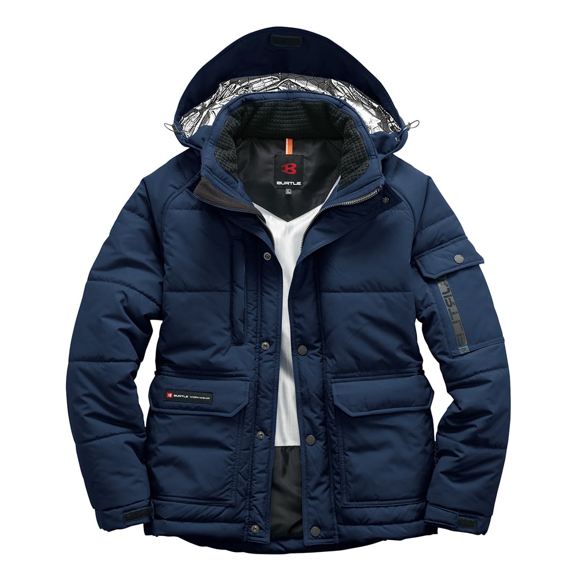 防寒ジャケット（大型フード付き）（ユニセックス）［7510シリーズ］ | 作業着 | 1枚 | 7510 | ネイビー